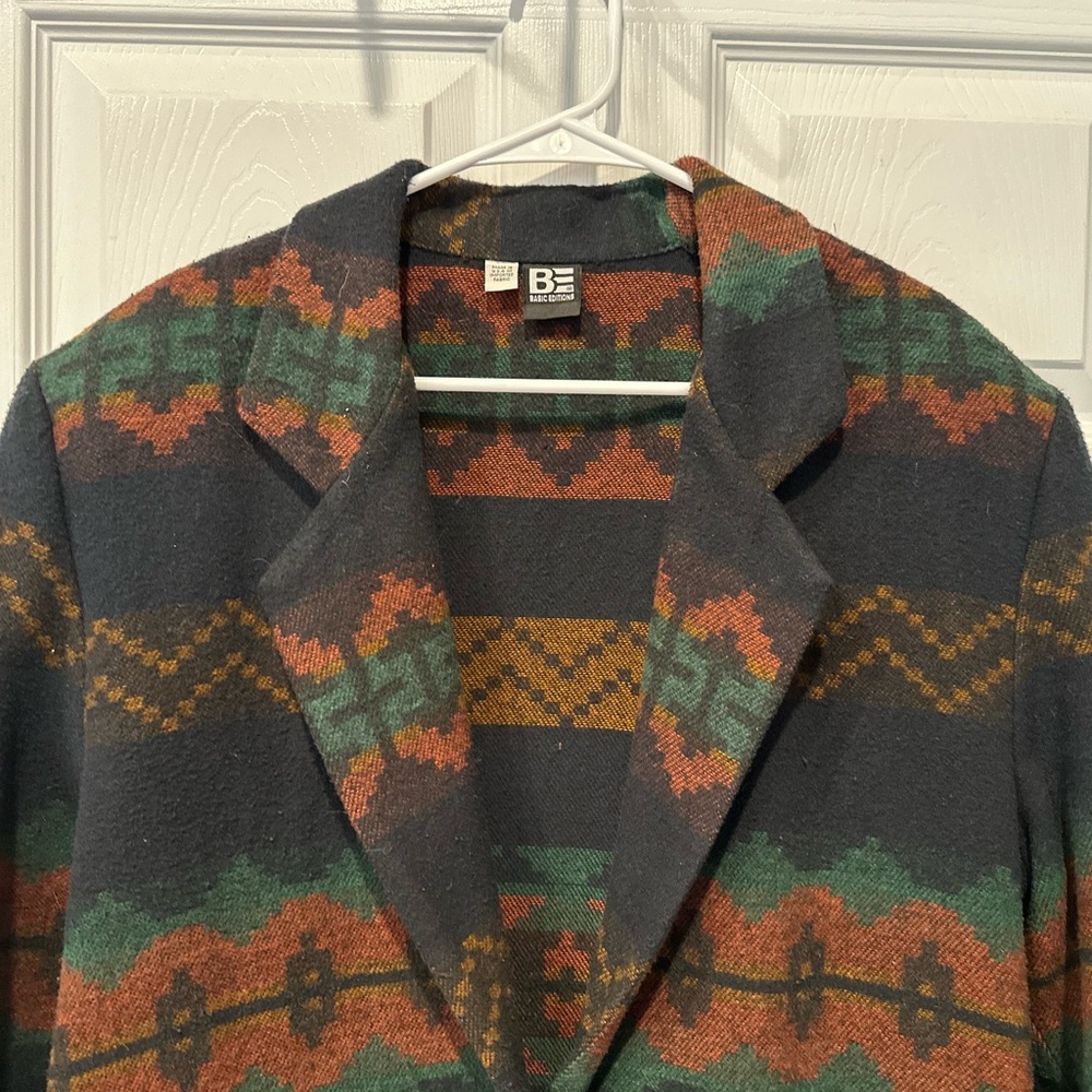 Vintage Basic Edition Wool Southwestern Blazer - image 6